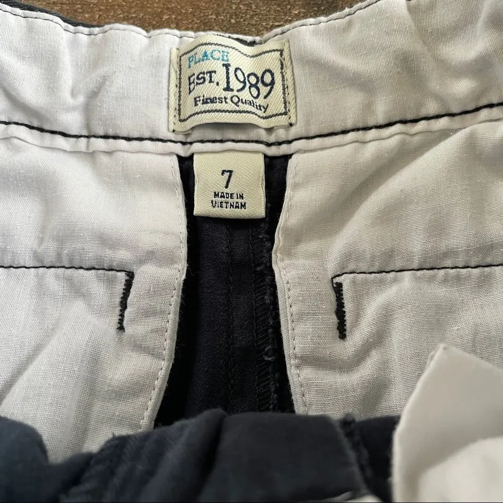 The Children’s Place Navy Flat Front Uniform Shorts Size 7